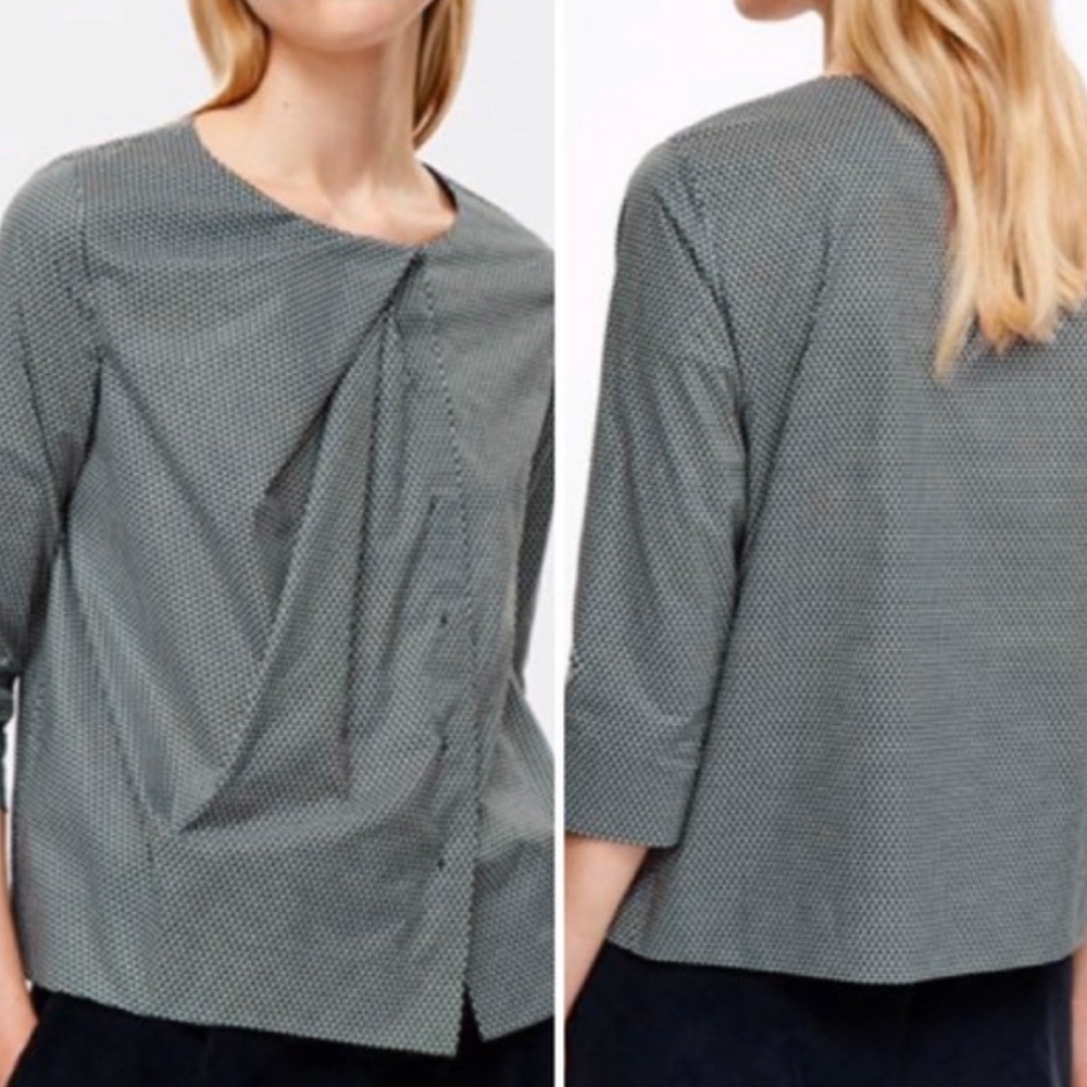 COS button up blouse